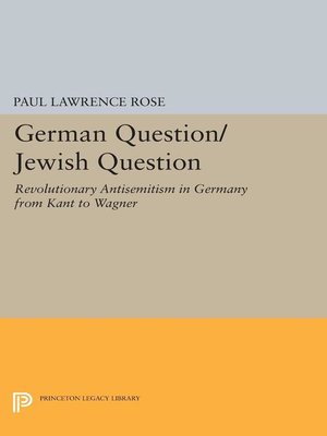 cover image of German Question/Jewish Question